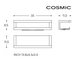 MEDIDAS JABONERA DUCHA ARCHITECT S+ COSMIC